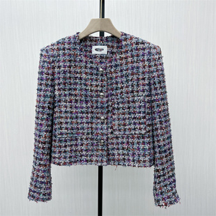 小香风西装 新品 外套女气质通勤粗花呢西服夹克312 2025秋季 艾