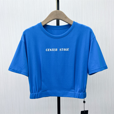 乂●2025夏季新品 印花短袖T恤女宽松休闲百搭显瘦打底上衣3921