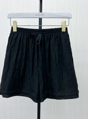 fei●2025秋季新品 阔腿短裤女高腰显瘦宽松休闲百搭通勤裤子7148