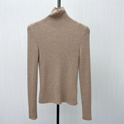 良月●2025冬季新品 绵羊毛高领打底衫女弹力修身显瘦针织衫1513
