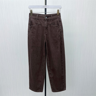 女高腰显瘦宽松休闲通勤百搭长裤 哈伦牛仔裤 新品 775 2025冬季