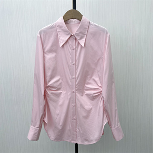 衬衫 长袖 新品 女纯色基础宽松休闲通勤百搭上衣1922 2025冬季