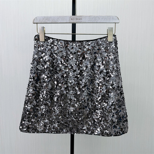 亮片半身裙女高腰显瘦气质通勤包臀短裙9010 新品 图 2026夏季