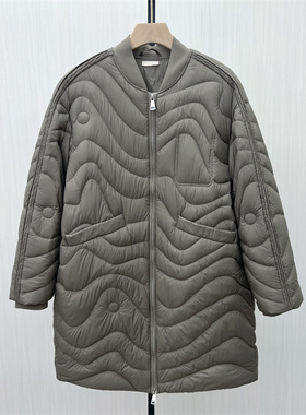 C●2025冬季新品 羽绒服女时尚长款宽松加厚保暖白鸭绒外套9503