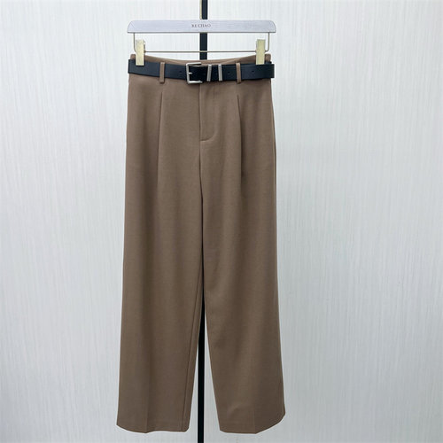 司●2025冬季新品 西装阔腿裤女高腰显瘦直筒通勤气质长裤1220