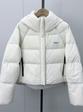 S●2026冬季新品 短款连帽鹅绒服女宽松面包服加厚保暖外套968