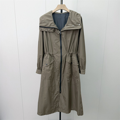 KA●2026秋季新品 风衣女长款宽松通勤简约百搭日常休闲外套2881