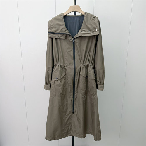 KA●2026秋季新品 风衣女长款宽松通勤简约百搭日常休闲外套2881