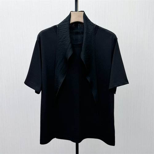 恩●2026夏季新品 短袖T恤女宽松休闲轻薄简约显瘦松弛感上衣731