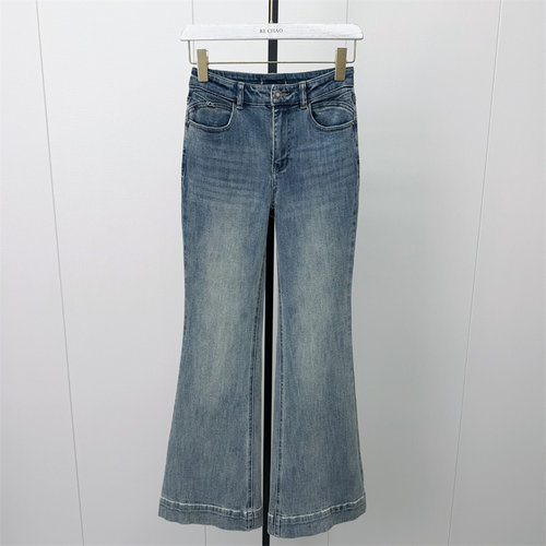 KA●2026秋季新品 微喇紧身牛仔裤女高腰显瘦修身长裤铅笔裤6261