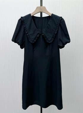 fei●2026夏季新品 娃娃领棉麻连衣裙女法式甜美显瘦a字裙子6252