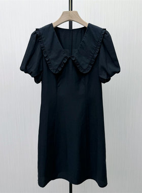 fei●2026夏季新品 娃娃领棉麻连衣裙女法式甜美显瘦a字裙子6252