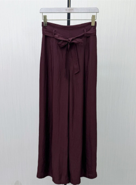 迪●2026夏季新品 阔腿裤女直筒通勤显瘦垂感拖地休闲长裤6094
