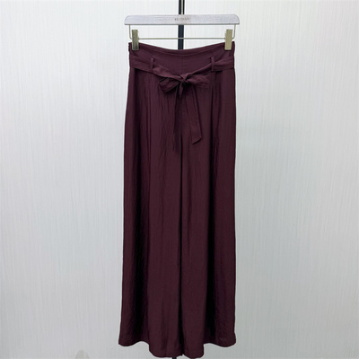 迪●2026夏季新品 阔腿裤女直筒通勤显瘦垂感拖地休闲长裤6094