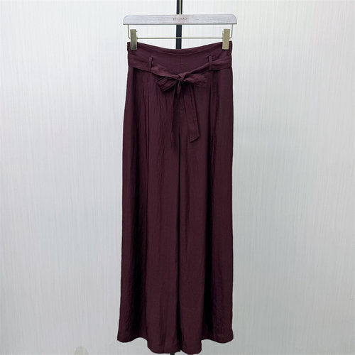 迪●2026夏季新品 阔腿裤女直筒通勤显瘦垂感拖地休闲长裤6094