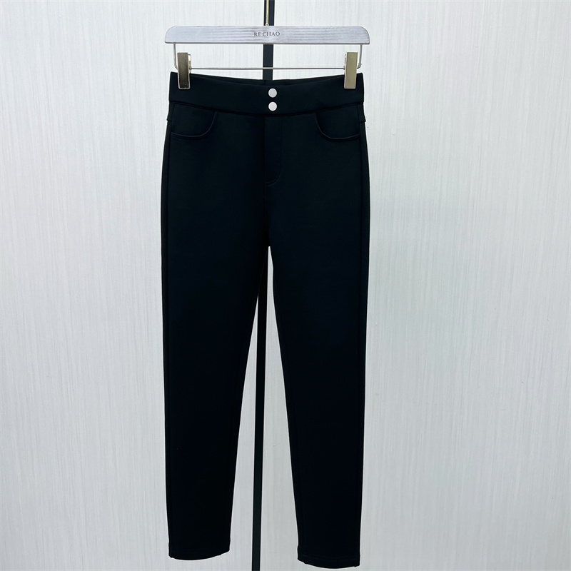 司●2025冬季新品 加绒小脚裤女外穿铅笔裤高腰直筒紧身长裤0650