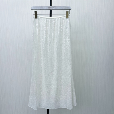 香●2025夏季新品 亮片半身裙女高腰显瘦气质通勤直筒长裙1440