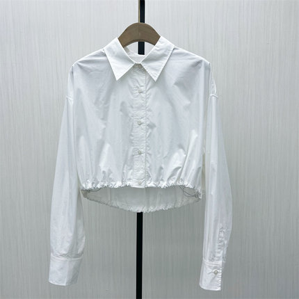 KA●2025秋季新品 长袖衬衫女纯色基础宽松休闲通勤百搭上衣0011