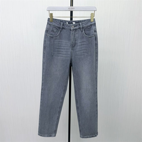 香●2026夏季新品 直筒小脚牛仔裤女高腰显瘦修身长裤铅笔裤3288