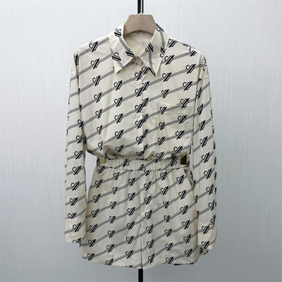 乂●2026春季新品 休闲套装女宽松慵懒风长袖衬衫短裤两件套0223