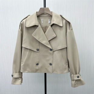 风衣外套女宽松休闲小个子短款 新品 双排扣夹克539 2025秋季