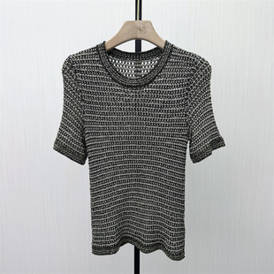 女气质修身 图 显瘦简约打底上衣2216 针织衫 短袖 2026夏季 新品