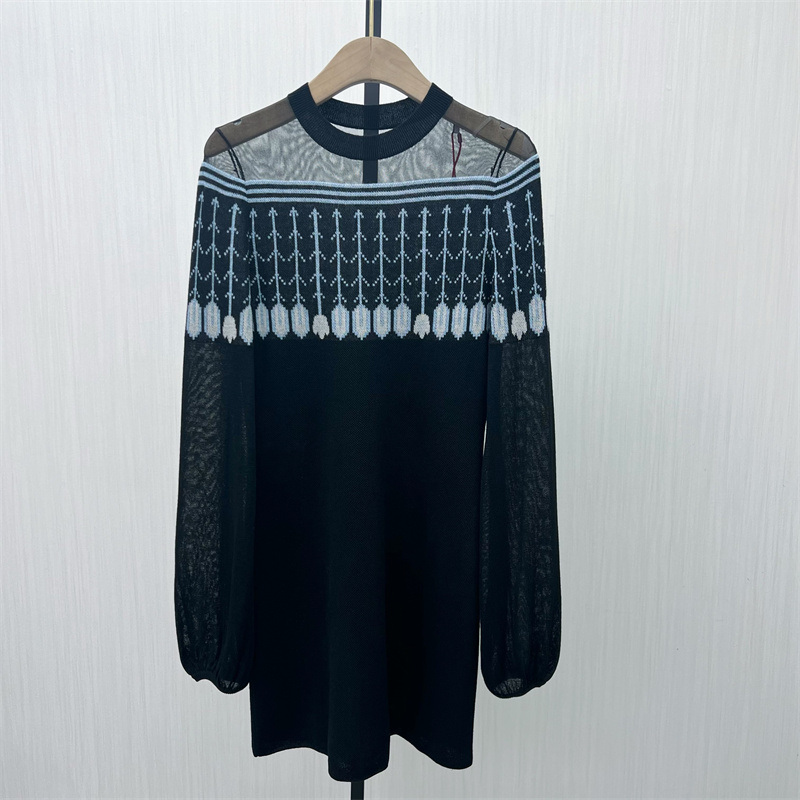 欧S●2026春季新品 针织裙子女修身显瘦气质打底小个子连衣裙3040