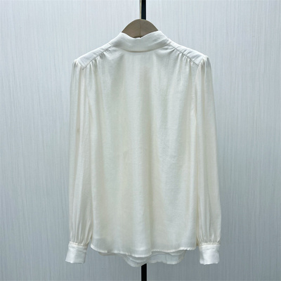 良月●2025秋季新 法式长袖衬衫女气质小众别致宽松打底上衣0213
