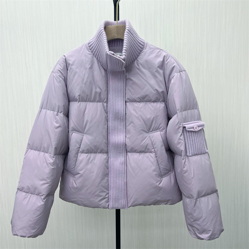 fei●2025冬季新品 短款羽绒服女立领面包服加厚保暖外套8001