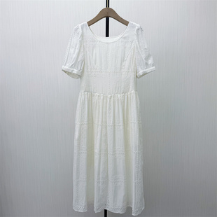 fei●2026夏季新品 法式短袖连衣裙女气质显瘦小清新茶歇裙6134