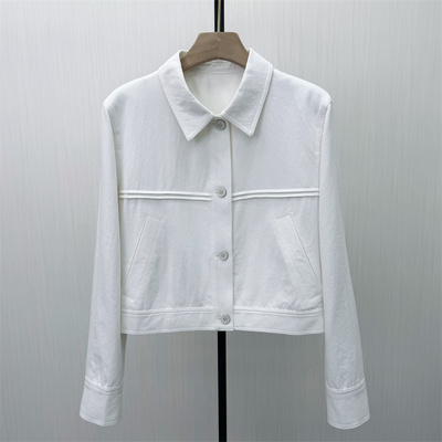 艾W●2026春季新品 牛仔外套女时尚休闲通勤宽松百搭短款夹克4212