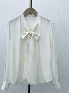 fei●2025秋季新品 法式长袖衬衫女气质小众别致宽松打底上衣7151