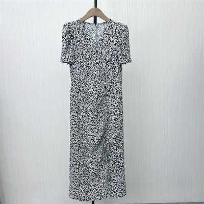 KA●2025夏季新品 法式碎花连衣裙女气质显瘦小清新a字茶歇裙0131