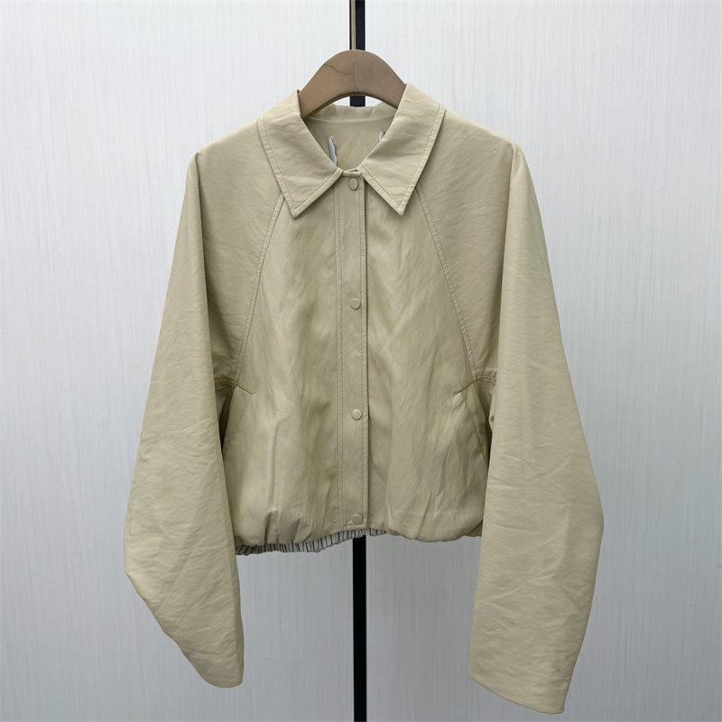 恩●2026春季新品 皮衣外套女宽松休闲通勤小个子短款夹克811,女装/女士精品,皮衣,淘宝优惠券,粉丝福利购,淘宝优惠卷