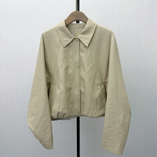 皮衣外套女宽松休闲通勤小个子短款 新品 夹克811 2026春季 恩