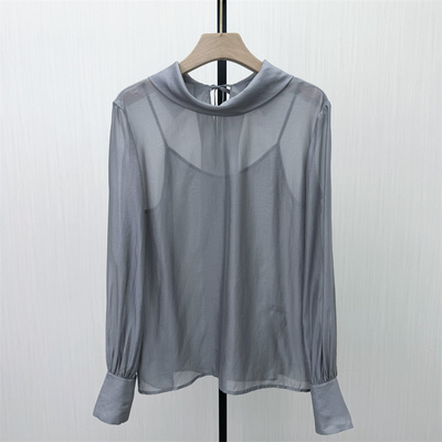 良月●2026春季新品 法式长袖衬衫女小众气质别致宽松上衣3099