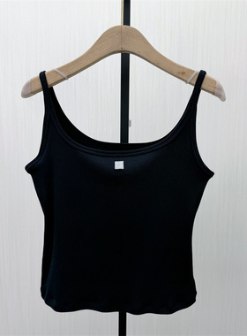 S●2026春季新品 短款背心T恤女修身显瘦打底无袖内搭吊带上衣521