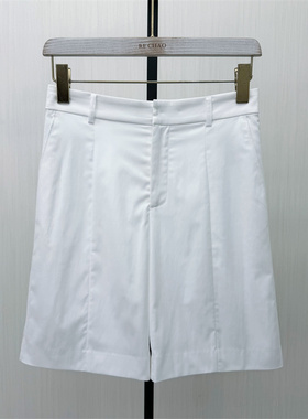 香●2026夏季新品 西装短裤女高腰显瘦宽松休闲通勤a字阔腿裤1516