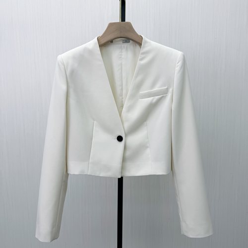 迪●2026春季新品 西装外套女气质通勤百搭高腰短款西服夹克0036
