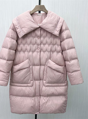 C●2025冬季新品 羽绒服女中长款时尚宽松加厚百搭保暖外套9502