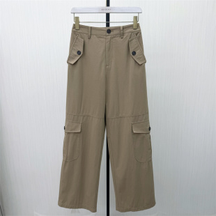 2026春季 女高腰显瘦宽松休闲百搭直筒长裤 新品 阔腿裤 529 工装