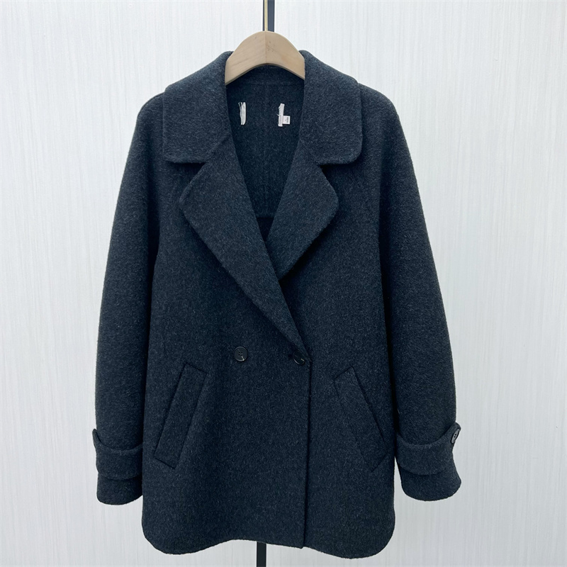 司●2025冬季新品 绵羊毛呢子大衣女中长款气质双面呢外套0060