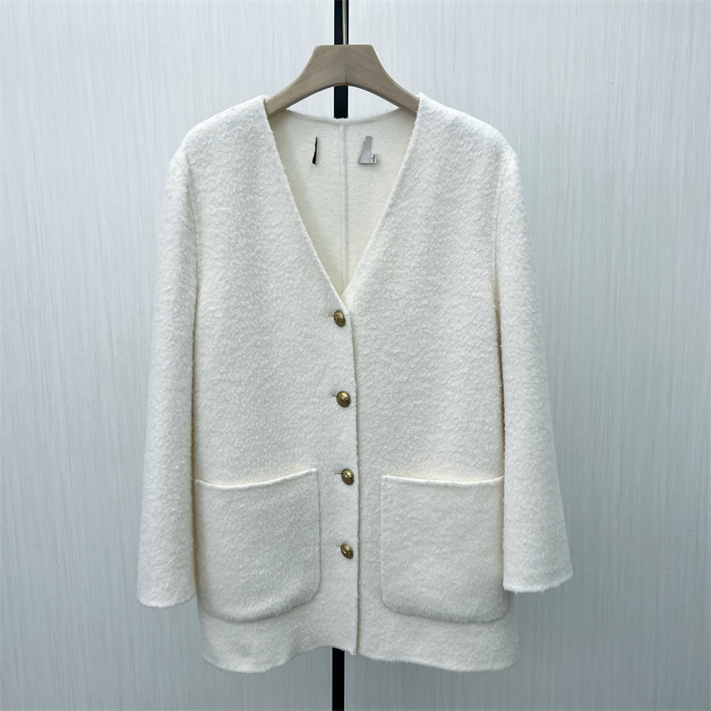 司●2025冬季新品 绵羊毛呢子大衣女中长款气质双面呢外套1510