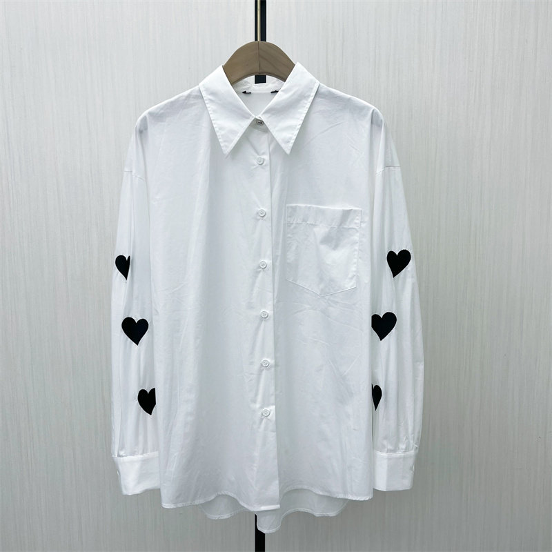 图●2025秋季新品 慵懒风长袖衬衫女休闲小众宽松中长款上衣1637