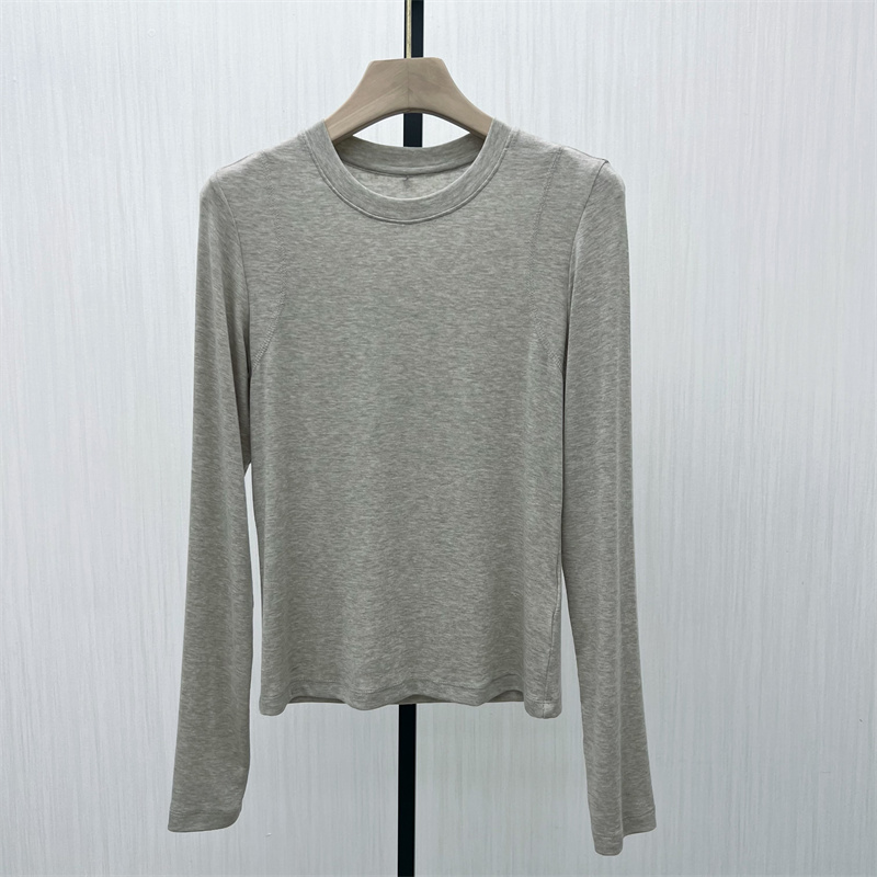 S●2025冬季新品 纯色打底衫女修身显瘦简约内搭长袖T恤上衣317