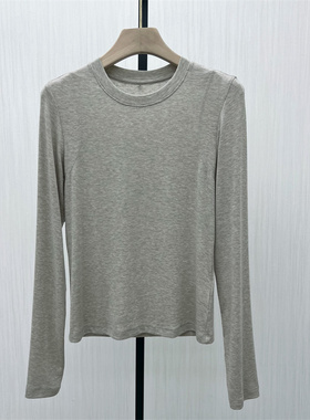 S●2025冬季新品 纯色打底衫女修身显瘦简约内搭长袖T恤上衣317