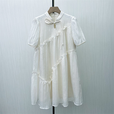 香●2025夏季新品 新中式旗袍裙子女气质显瘦清新淑女连衣裙2668