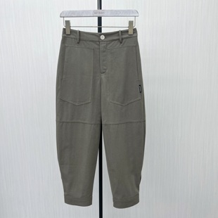 2025秋季 风高腰宽松束脚休闲九分裤 新品 女工装 712 哈伦牛仔裤