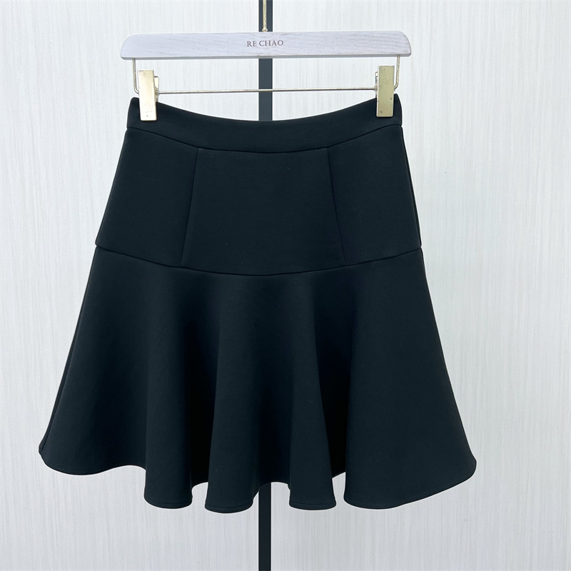 檬●2024秋装新品 荷叶边半身裙女时尚高腰显瘦气质a字短裙1058