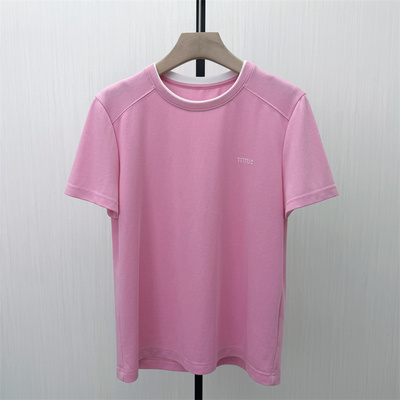 图●2026夏季新品 纯色T恤女简约宽松显瘦休闲百搭松弛感上衣2428